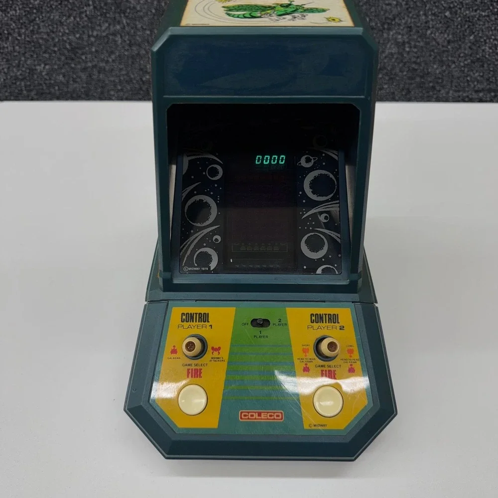 Vintage 1981 Coleco Galaxian Tabletop Arcade Game Model 2380 VFD Retro Gaming
